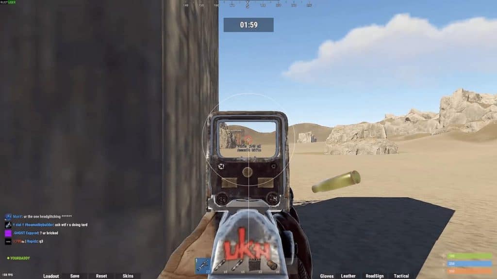 Rust Hacks ⚡ Undetected Aimbot, ESP & HWID Spoofer (2026) Rust Wallhack overlay highlighting base cupboards and traps