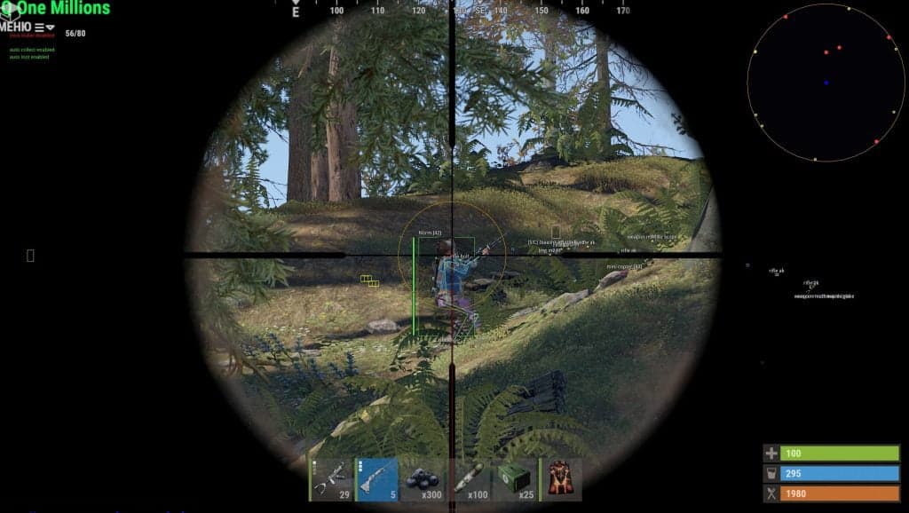 Rust Hacks ⚡ Undetected Aimbot, ESP & HWID Spoofer (2026) Rust Hacks showing Aimbot menu showing silent aim and prediction settings