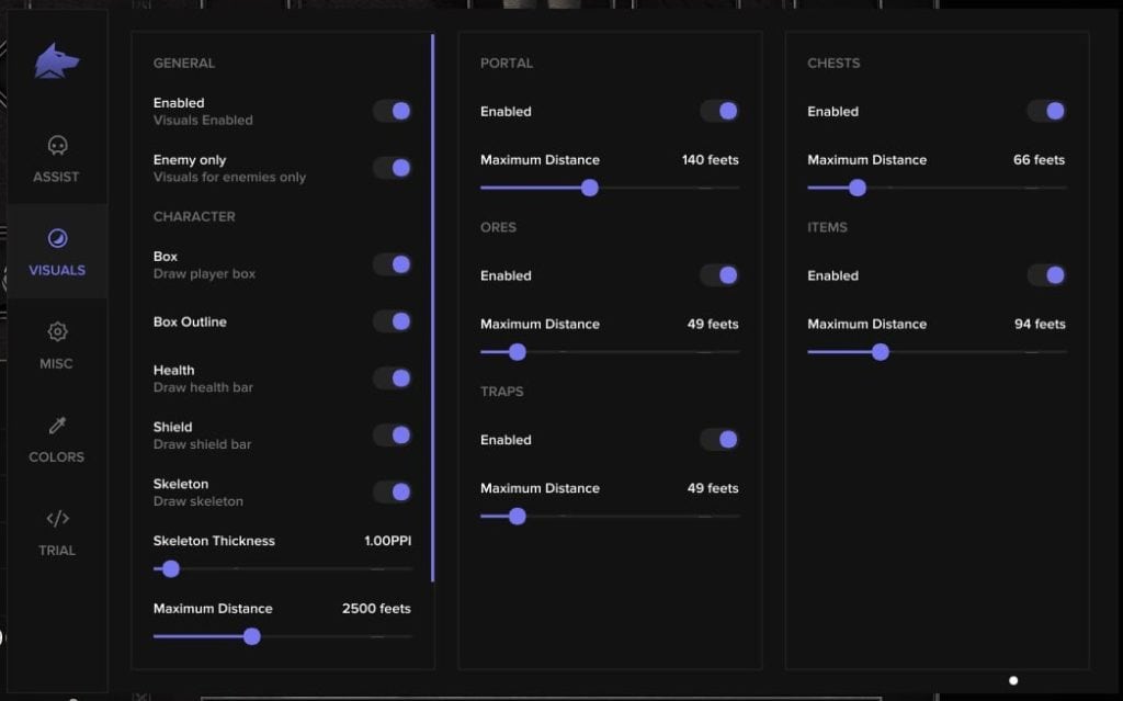 Dark And Darker Cheats (2026) | Aimbot, ESP & Wallhack Dark And Darker Cheats Menu Interface