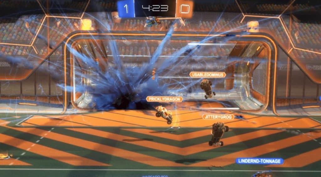 Rocket League Hacks & AI Bot (2026) | Undetected Cheats Rocket League AI bot performing an air dribble