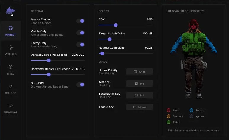 MW3 Cheats and Hacks With Aimbot, ESP MW3 Aimbot Menu with Bone Selector Options