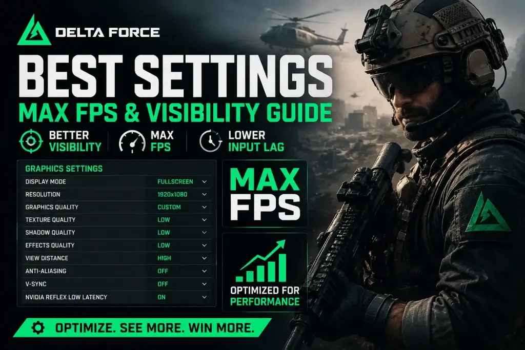 Delta Force Best Settings: Max FPS & Visibility Guide Enhanced gaming settings for maximum FPS and visibility in Call of Duty. Optimized for better perfor.