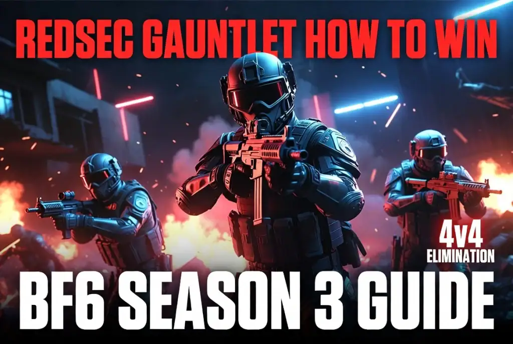Redsec Gauntlet How to Win: BF6 Season 3 Guide Redsec Gauntlet How to Win BF6 Season 3 Guide with armed soldiers.